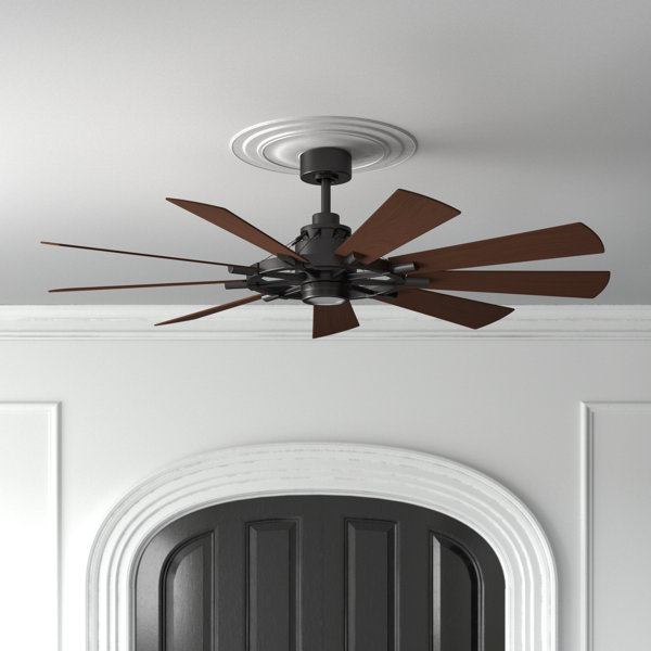 65" Socorro 9 - Blade LED Windmill Ceiling Fan with Wall Control and